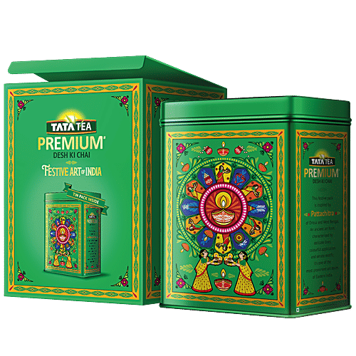 Tata Tea Premium Desh Ki Chai, 250 g  Art Of India Collection, Pattachitra Painting, East