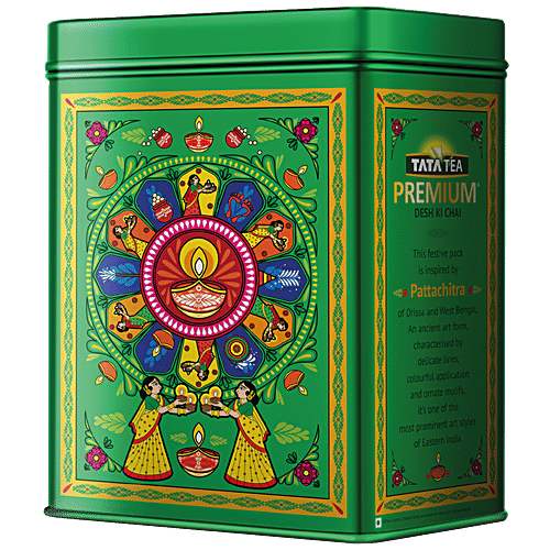 Tata Tea Premium Desh Ki Chai, 250 g  Art Of India Collection, Pattachitra Painting, East