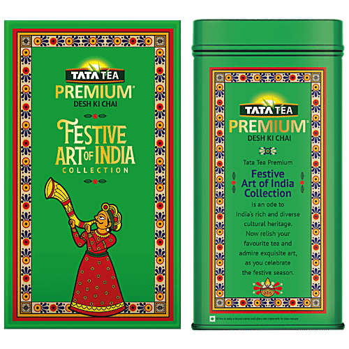 Tata Tea Premium Festive Pack - Art Of India Collection, Phad Painting, North, 250 g  