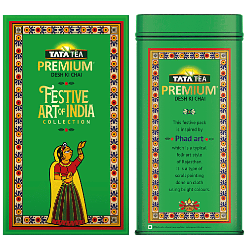 Tata Tea Premium Festive Pack - Art Of India Collection, Phad Painting, North, 250 g  