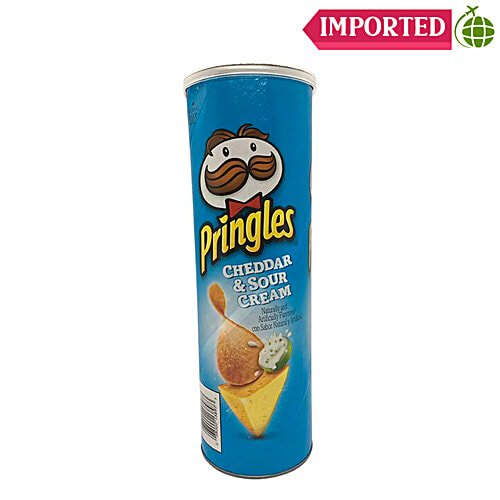 Pringles Cheddar Sour Cream - Imported, 158 g Can 