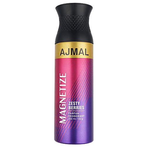 Ajmal Magnetize Parfum Deodorant - Aromatic Woody Fragrance, 200 ml  