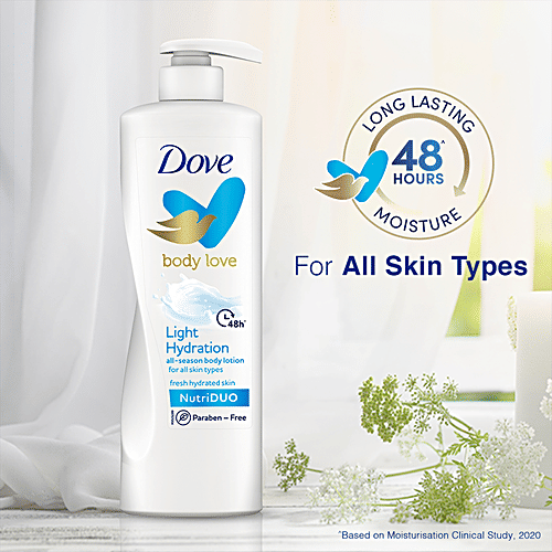 Dove Nourising Body Care Light Hydration Body Lotion - For Normal Skin, 400 ml  