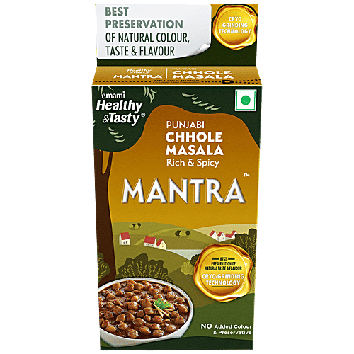 Emami Healthy & Tasty Mantra Punjabi Chhole Masala, 50 g  No Added Color & Preservatives