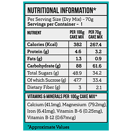 Serapheena Cocoa Heaven Mug Cake Mix, 70 g carton 