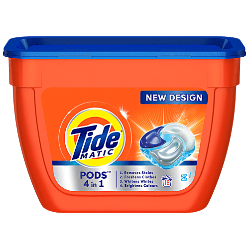 Buy Tide Matic 4in1 PODs Detergent Pack 18 ct Online at Best Price