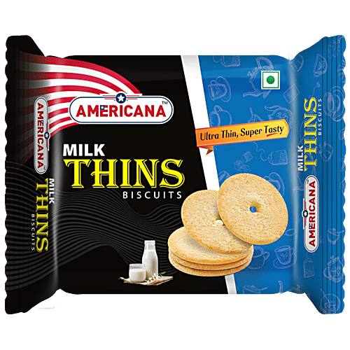Americana  Americana Milk Thins Biscuit, 75 g  