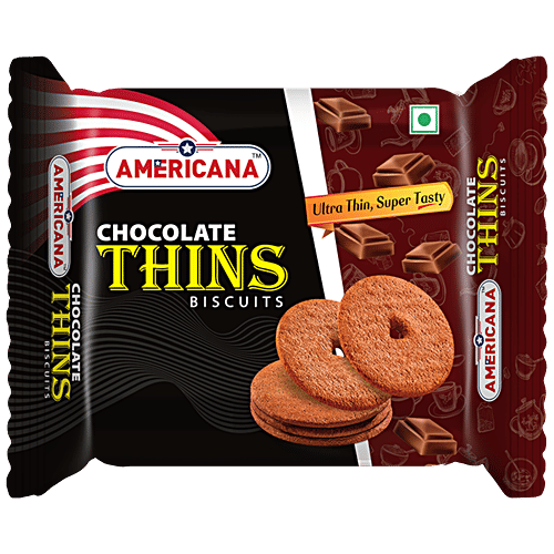 Americana  Americana Chocolate Thins Biscuit, 75 g  