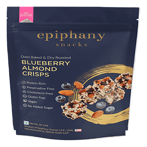 Epiphany Snacks Blueberry Almond Crisps, 85 g  