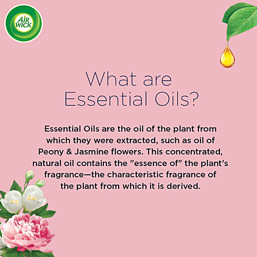 Air wick Essential Mist Automatic Fragrance Mist Diffuser Kit - Machine+Jasmine & Peony, 20 ml  