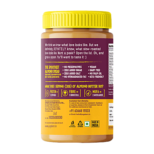 Yoga bar 100% Pure Almond Butter, 400 g  