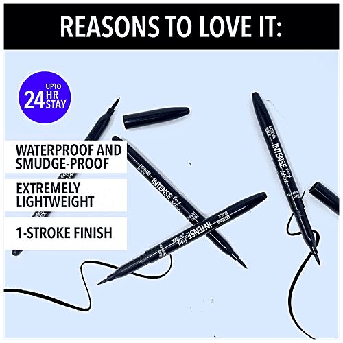 Blue Heaven Intense Kajal + Liner Duo, 0.30 g Jet Black Water Proof, Smudge Proof