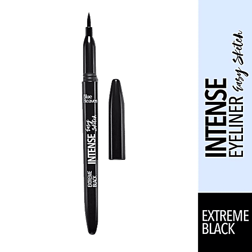 Blue Heaven Intense Kajal + Liner Duo, 0.30 g Jet Black Water Proof, Smudge Proof