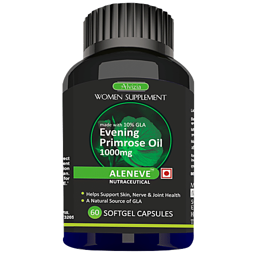 Alvizia Women Supplement - Aleneve Evening Primrose Oil Softgel Capsule, 1000 Mg, 60 pcs  