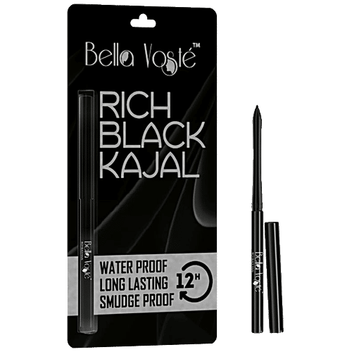 Bella Voste Rich Black Kajal, 0.25 g  