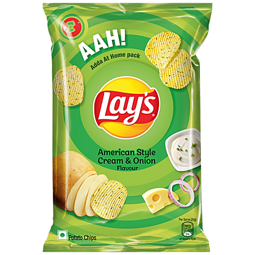 Lay's Potato Chips Chile Limon Flavour, Crunchy Snacks, 40 G Pouch