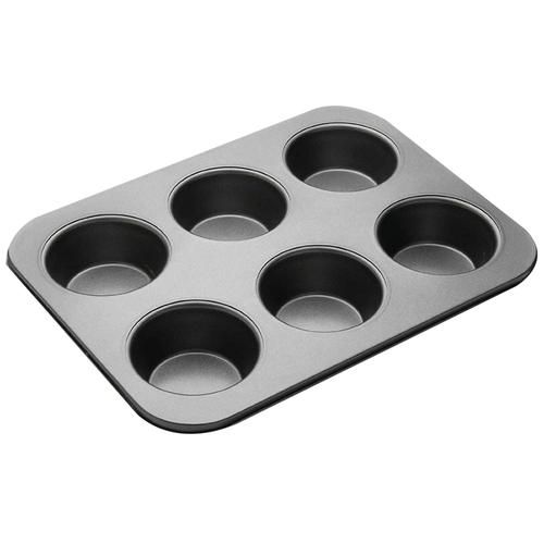 HAZEL Non-Stick 6 Cavity Muffin Tray - Assorted Colour, 1 pc  