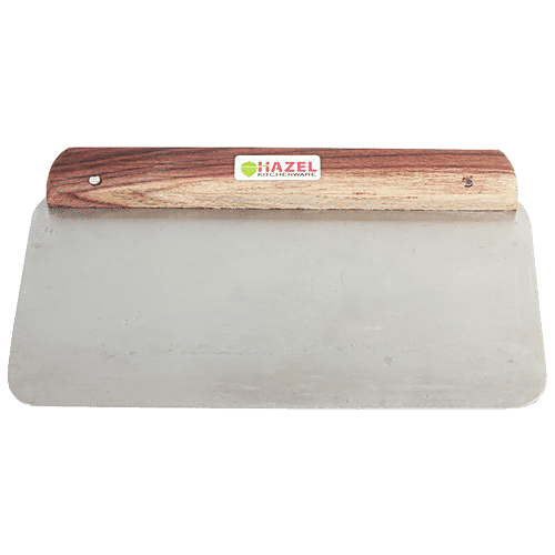 Hazel Steel Dough Cutter - 18 cm, Silver, Assorted Colour, 1 pc  