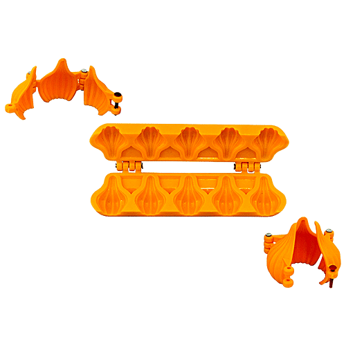 DS Ganpati Modak Sancha/Mould/Patti - Assorted Colour, 3 pcs  