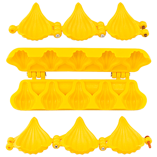 DS Ganpati Modak Sancha/Mould/Patti - Assorted Colour, 3 pcs  