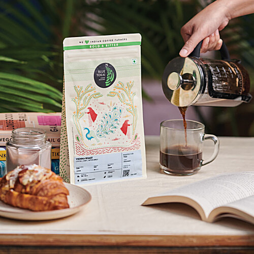 Blue Tokai Vienna Dark Roast Whole Beans Arabica Coffee, 250 g Pouch