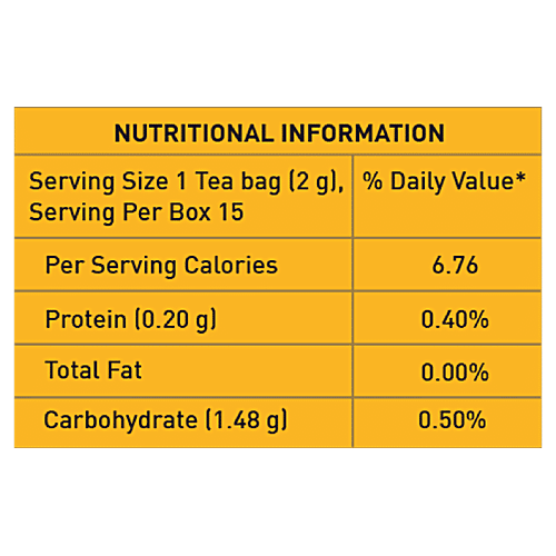 VAHDAM Herbal Tea - Organic Turmeric Pepper, 30 g (15 Pyramid Bags x 2 g each) 