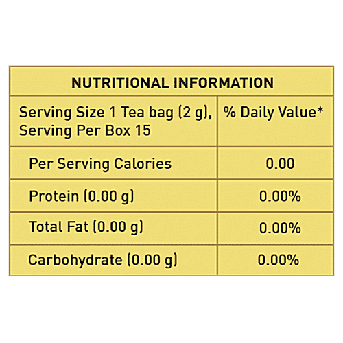 VAHDAM Herbal Tea - Organic Classic Chamomile, 30 g (15 Pyramid Bags x 2 g each) 