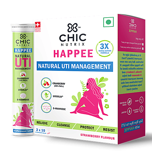 Buy Chicnutrix Happee Natural UTI Management Cranberry, Ursolia, D
