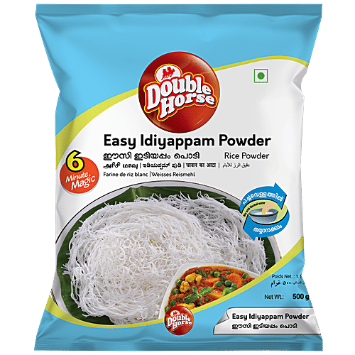 Double Horse Easy Idiyappam Powder, 500 g Pouch 