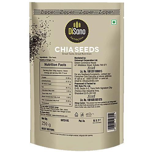 Disano American Chia Seeds, 250 g  
