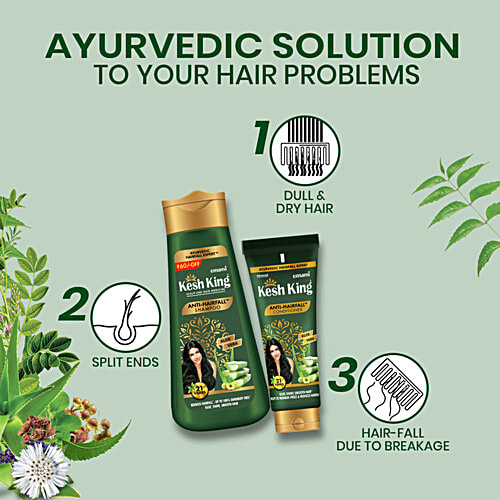 Kesh King Anti-Hairfall Conditioner - Scalp & Hair Medicine, Nourishes Deeply, 200 ml  Helps to Manage Frizz