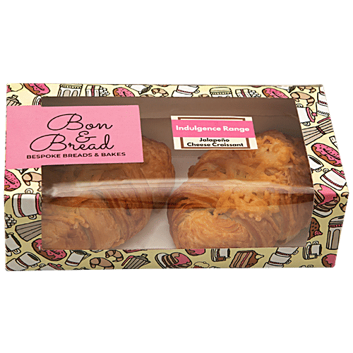 Bon & Bread Jalapeno Cheese Croissant, 100 g Eggless