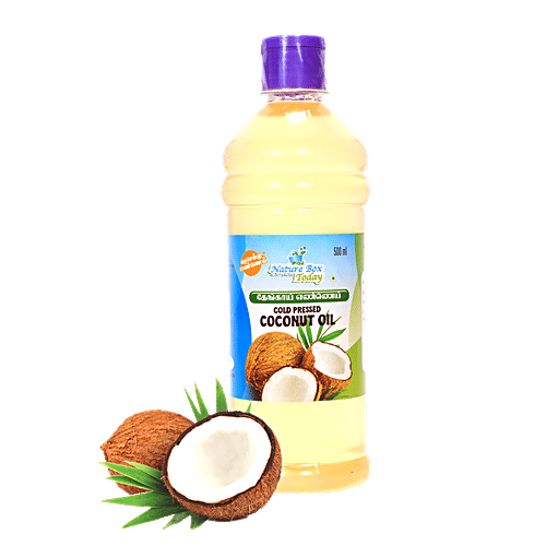 Nature Box Today Cold Pressed/Chekku Coconut Oil, 500 ml  