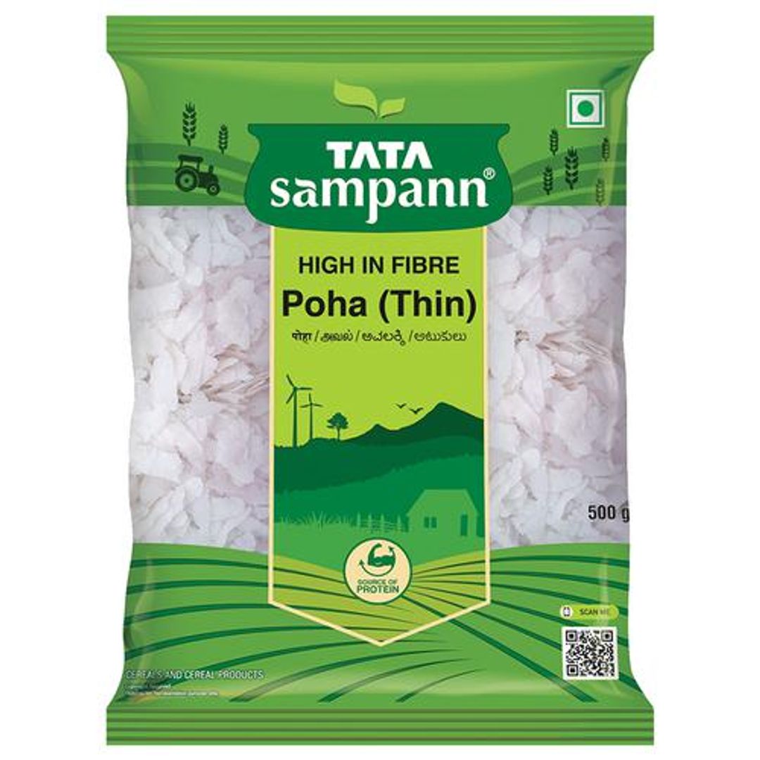 Tata Sampann White Poha - Thin, 500 g 