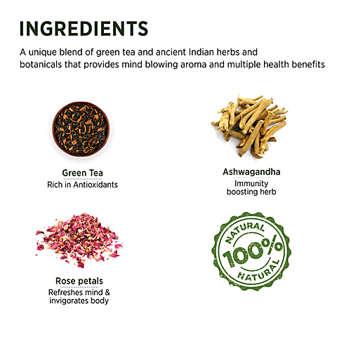 Chaayos Gods Chai Herbal Green Tea, 100 g  