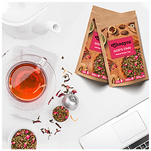 Chaayos Gods Chai Herbal Green Tea, 100 g  