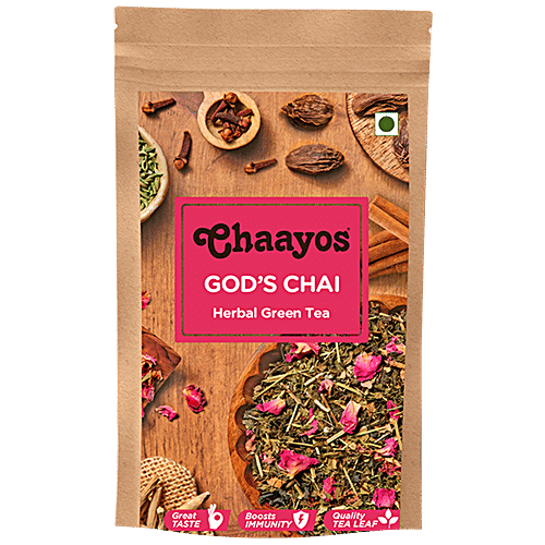 Chaayos Gods Chai Herbal Green Tea, 100 g  
