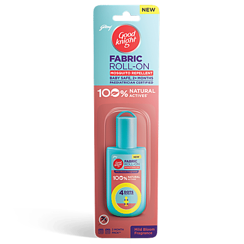 Good Knight Mild Bloom Fabric Roll On - Personal Repellent, 8 ml  Mild Bloom Fragrance
  Natural Actives