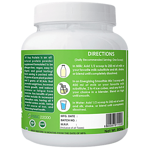 PureFoods Pf Pea Protein Banana Flavour, 800 g  