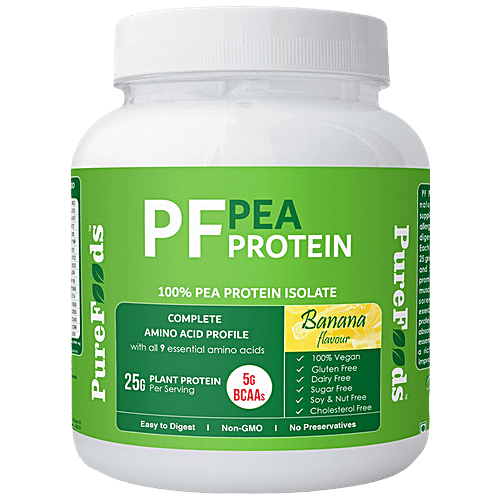 PureFoods Pf Pea Protein Banana Flavour, 800 g  