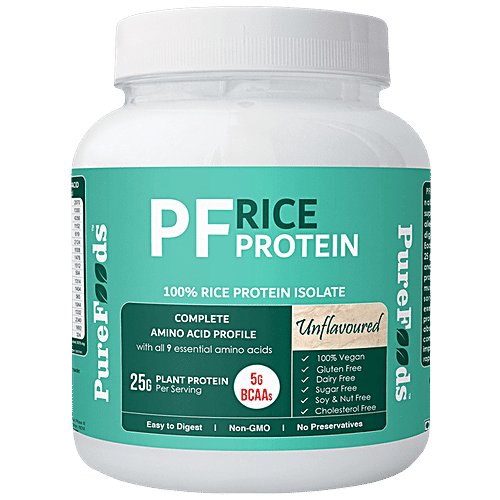 Buy PureFoods Pf Rice Protein Unflavoured Online at Best Price of Rs ...