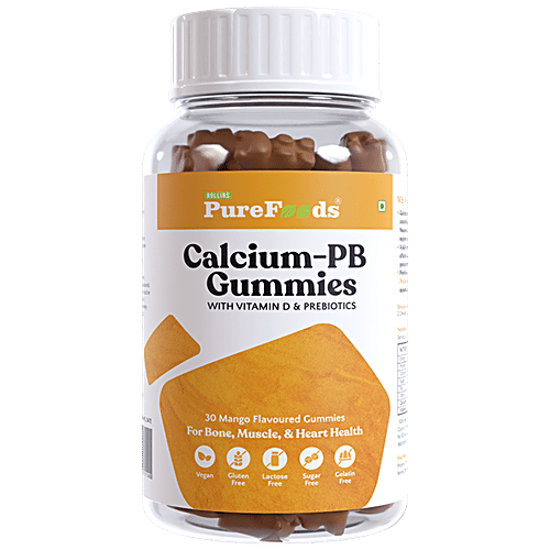 Buy PureFoods CalciumPB Gummies With Vitamin D & Prebiotics Online at