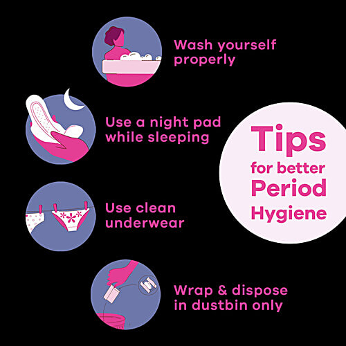 Whisper Bindazzz Nights Koala Soft Sanitary Pads - XXXL+, 8 pcs  