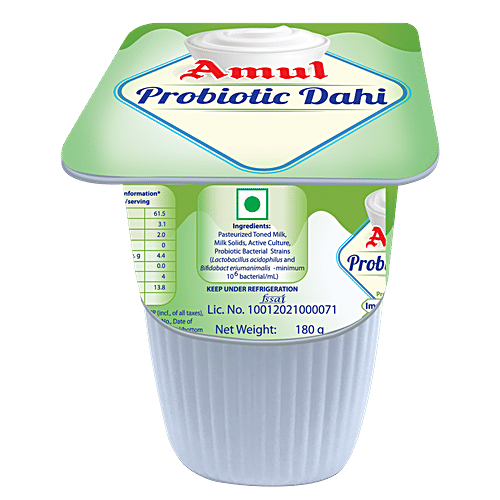 Amul Probiotic Dahi, 180 g Cup 