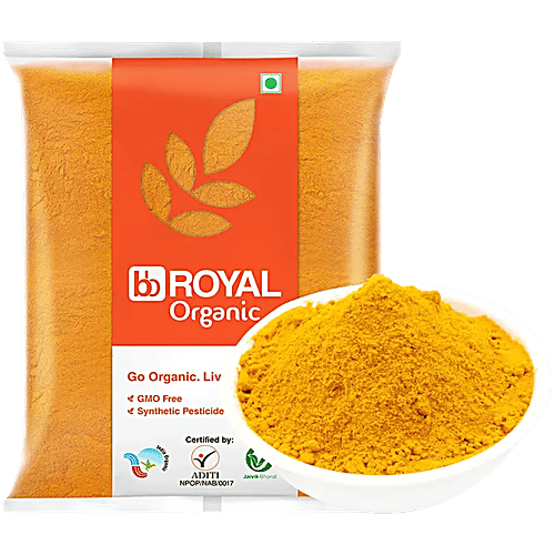 bb Royal Organic - Turmeric Powder/Arisina Pudi, 1 kg  GMO, Synthetic Pesticide Free
