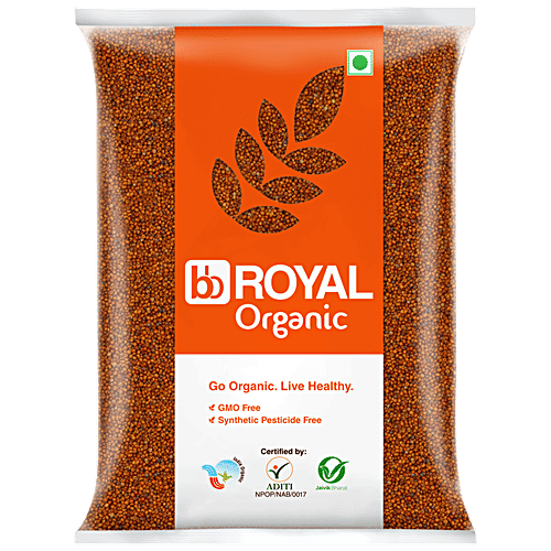 bb Royal Organic Ragi Whole/Finger Millet - Unpolished, 2 kg  