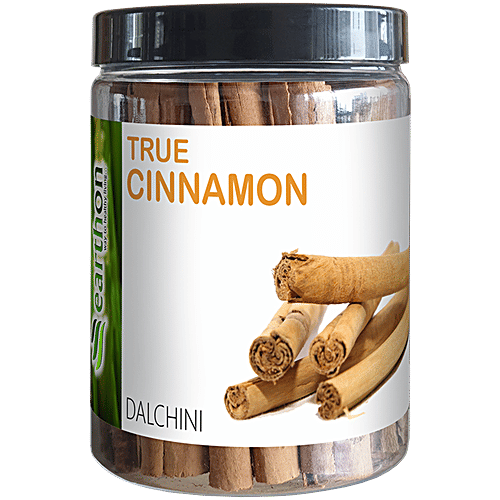 Earthon Organic True Cinnamon Sticks From Ceylon, Dalchini, 100 g  