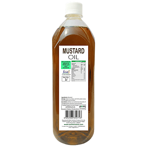 Earthon Organic Mustard Oil/Rai Oil, 1 L  