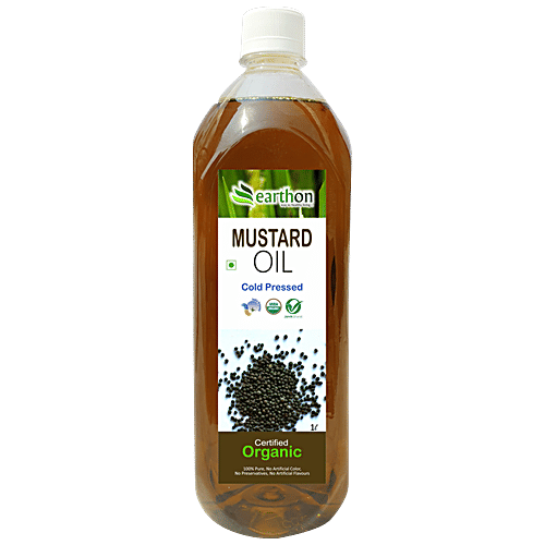 Earthon Organic Mustard Oil/Rai Oil, 1 L  