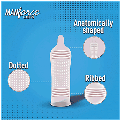 Manforce Condoms 3 in 1 Game Condoms, Exotic Flavoured, 10 pcs